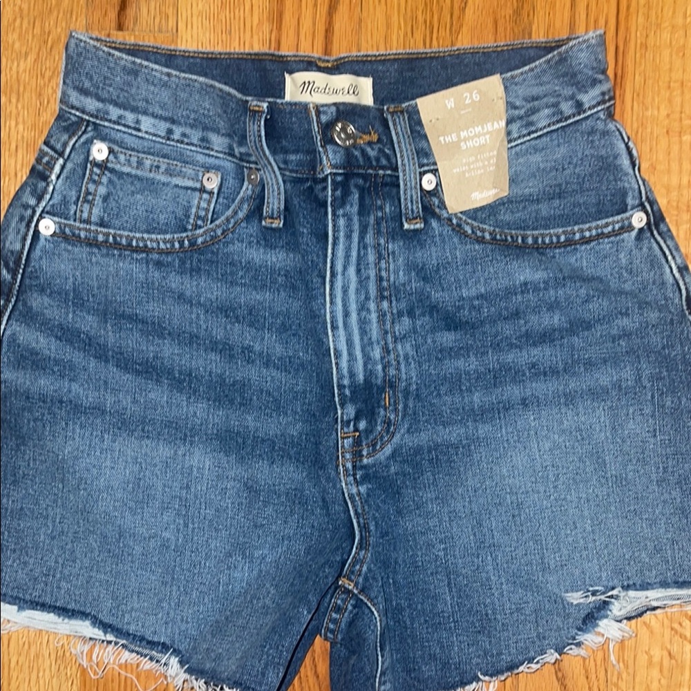 Madewell Mom Jean High-Waisted Denim Shorts